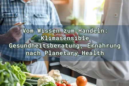 Vom Wissen zum Handeln: Klimasensible Gesundheitsberatung, Ernährung nach Planetary Health Overlay Image