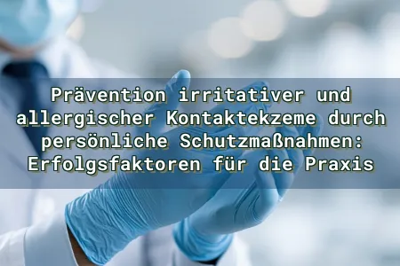 Prävention irritativer und allergischer Kontaktekzeme durch persönliche Schutzmaßnahmen: Erfolgsfaktoren für die Praxis Overlay Image