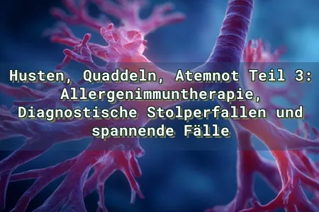 Husten, Quaddeln, Atemnot Teil 3: Allergenimmuntherapie, Diagnostische Stolperfallen und spannende Fälle Overlay Image